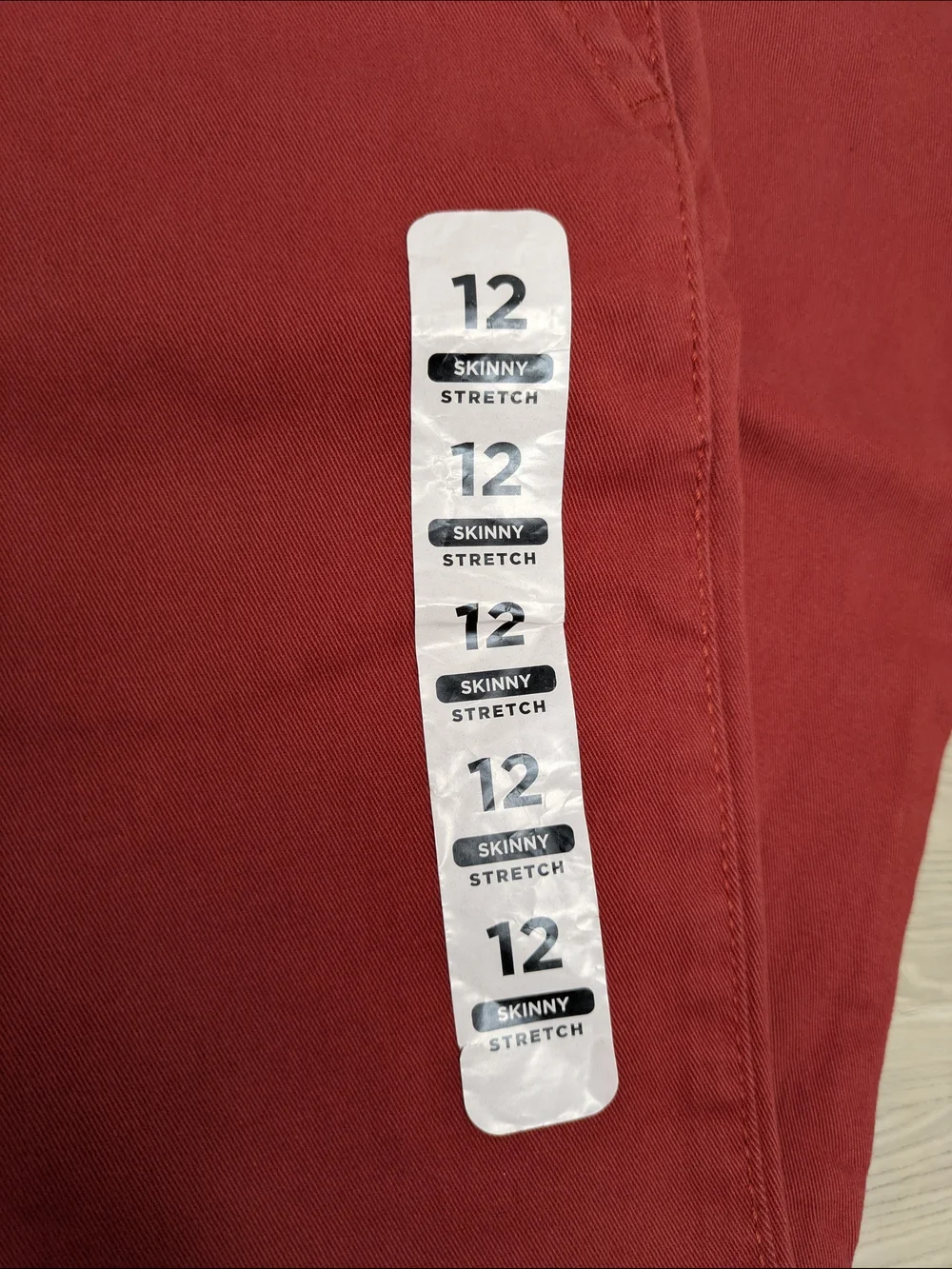 Children's Place Boys Uniform Skinny Chino Pants in Hampton Red